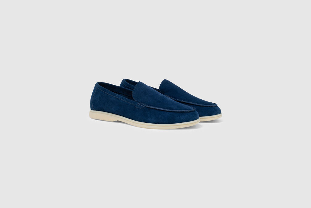 Yacht Loafers - Navy Blue - men