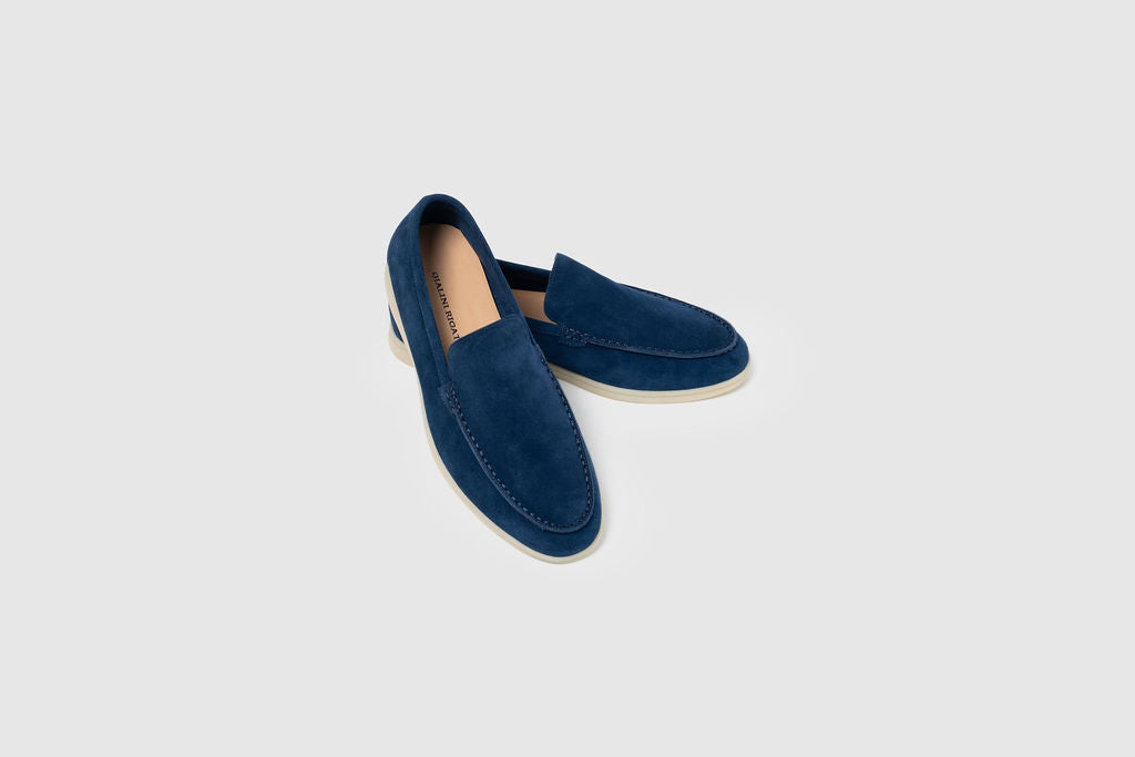 Yacht Loafers - Navy Blue - men
